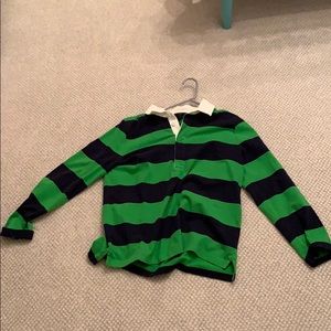 Blue and navy rugby shirt